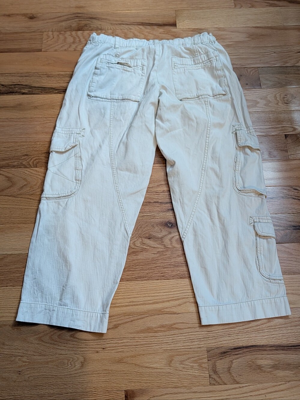 We The Free Tahiti Pull-On Cargo Pants in Tofu White Size Medium Y2K - Picture 4 of 16
